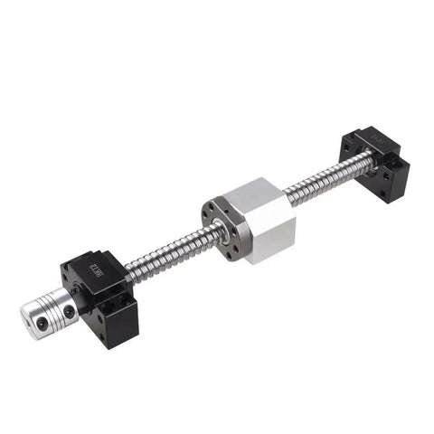 Upgrade Your CNC Setup With A Killer SFU1605 Ball Screw And Nut Kit featuring 16mm drive shaft and solid end supports.