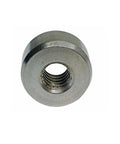 4 Piece Marine Grade 316 Stainless Steel Flat End Nuts 1/4 20 Thread 5/8 Inch Wide Heavy Duty Boat Hardware Saltwater Builds Built Like A Tank And Totally Rust Proof, showing a flat end nut.