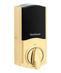 Keyless Smart Lock Deadbolt With Z-Wave Technology For Home Security And Automation, Traditional Polished Brass Finish