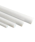 PTFE F4 Round Rod Bar 13 Inch Length Diameter From 1mm To 220mm High Heat Resistant Smooth Surface Durable PTFE Rod For Machining DIY Projects