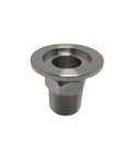 KF-25 To 1/2 Inch PT Male Clamp Adapter ISO KF NW-25 Stainless Steel Pipe Fitting with threaded PT male connection.