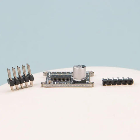 Mini DC Brushless Motor Driver Board With SVPWM SPWM FOC Control And DRV8313 Chip, shown with connectors, for robotics projects.
