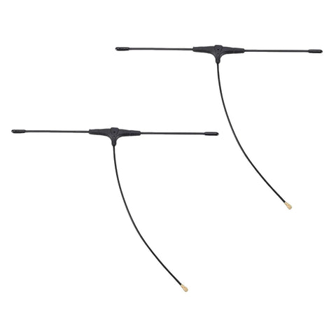 2 Pack 915MHz FPV Antenna, 2.5dBi T Type Control Antenna With Connector For FPV Drones, RC Cars, Vending Machines And Smart Home Systems, 50 Ohm Impedance, VSWR Up To 2.0, Long Range Signal You Can Rely On. Image of two antennas with connectors.