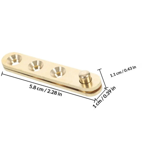 8 Pack Copper Door Shaft Rotation Hinges With Top And Bottom Pivot, Heavy Duty Support, dimensions 5.8 x 1 x 1.1 cm