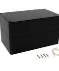 IP65 Waterproof ABS Plastic Junction Box For Electronics Projects, Weatherproof And Dustproof Enclosure, black with screws and seal
