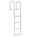 Removable Aluminum Dock Ladder With Four Super Grippy Treads, built tough for easy boat and dock access, features four non-slip steps.