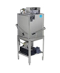 Built Tough Commercial Door Type Dishwasher Made From Solid Stainless Steel positioned on a sturdy frame for busy kitchen use.