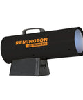 Pro Grade Lp Forced Air Gas Heater Delivering A Beefy 150000 Btu Of Serious Warmth with black steel design and handle.