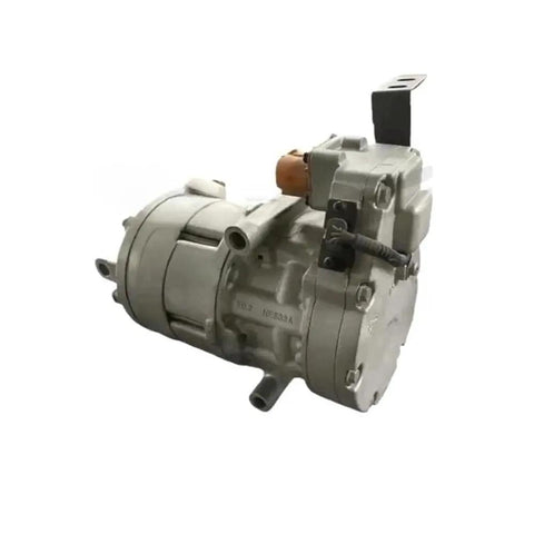 Plug And Play Electric Ac Compressor For Hyundai Kona Kia Niro Ev Straight Up Oem Replacement 97701K4000 side view with connectors
