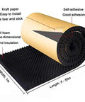 Pro Grade Fire Resistant Acoustic Foam Roll For Walls And Self Adhesive Soundproof Padding That Kicks Echo To The Curb While Leveling Up Your Vibe With Easy Peel Stick Setup For Studios And Home Theaters In Sleek Grey, showcasing dense foam and kraft paper design.