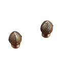 Stylish 2 Piece Kit Of Strawberry Knob Handles In Antique Bronze Finish For Kitchen Cupboards And Vintage Furniture With Screws Included