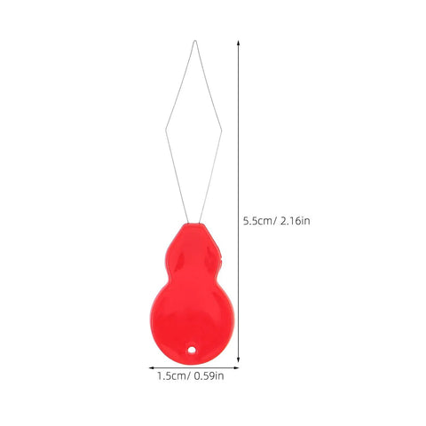 Gourd Shaped Plastic Needle Threader Set Of 100 For Smooth Thread Insertion And Quick Hand Sewing, 5.5cm red plastic threader