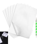 Dope 50 Sheets White Carbon Paper Set With Graphite Transfer Tracing Paper, Embossing Stylus And Dotting Tools, A4 Size