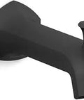 Occasion Wall-Mount 8-Inch Bath Spout With Diverter, Slip-Fit Connection, Matte Black Finish, Durable Metal Construction
