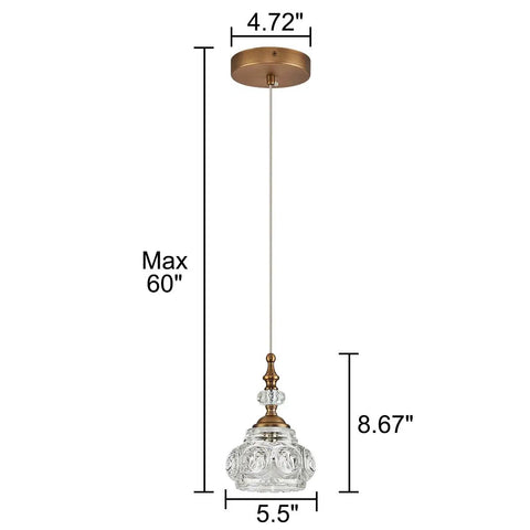 Brass Showstopper Pendant Light Fixture For Kitchen Island And Living Room Modern Ceiling Lighting With Unique Design
