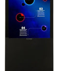 Slide A Slick 43 Inch Digital Display Advertising Floor Stand Into Your Spot For Legit 1080p Lcd Quality Smooth Android 11 Smart Features And Zero Stress Wifi Bluetooth Streaming Setup That Flows All Day with vibrant space-themed graphics.