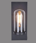 Top Tier Retro Wall Sconce Light Fixture With Tight Solid Wood Base And Rustproof Wrought Iron Shade For Bedroom Hallway Go To Cozy Vibe Featuring E27 Edison Socket For Smooth Reliable Indoors Use in glass dome design.
