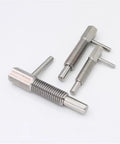 M16 Stainless Steel Retractable Indexing Plunger Pins 2 Pack Spring Loaded Latch With Nut heavy duty latching hardware 4.02inch length and 0.98inch shaft