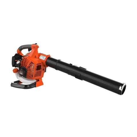 Gas Handheld Leaf Blower With 172 MPH Airflow And 456 CFM, 25.4cc 2 Stroke Engine, in solid black finish on white background.
