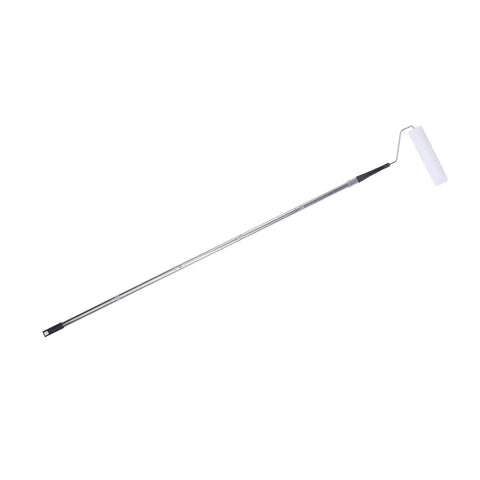 9 Inch Adjustable Paint Roller Set With Telescoping Extension Pole And Woven Fleece Covers For Walls And Ceilings Smooth Glide White Frame Easy Hustle Painting Kit with aluminum handle and fleece roller.