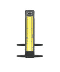 Front view of Dope Front Bike Light With USB Rechargeable Battery, Clip On Or Handlebar, Fork Or Helmet Mounts for night rides