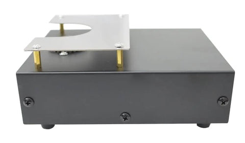 Side view of Workhorse Hot Air Preheater Station 853B 220V 540W ready for PCB rework desoldering table with adjustable temperature