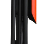 Side view of Level 2 Commercial EV Charger Gen 2 with 48 Amp 11.5kW Output, J1772 Gun, 25 Ft Cable coiled, Orange, Lightning-Fast Charging