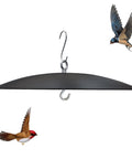 Heavy Duty 13 Inch Metal Bird Feeder Baffle Guard For Outdoor Hanging Weatherproof Black Shield Keeps Leaves Debris Off Your Feeder