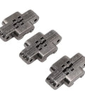 Invisible 180 Degree Zinc Alloy Cross Hinges For Cabinets And Wooden Doors Dope Hidden Hardware 43mm Mini Door Hinges 3 Piece Set