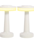 Two Pack Nightstand Lamps With Sensor Control And USB Charging Portable Bedside Lights For Kids With Stepless Dimming And Three Color Modes Charging Complete Indicator Easy Desk Or Nightstand Setup