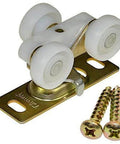 Sliding Bypass Door Hardware Kit 118F roller assembly with standard wheel hanger and screws for 72 Inch Two Door System