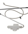 Washer Lid Latch Replacement W10619844 For Front Load Washers; latch with attached wiring, suitable for Whirlpool models.