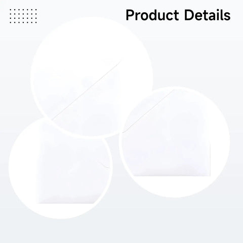 Close-up view of Bulk 250 White Paper Envelopes 6.26 By 4.25 Inches for checks cash invoices postcards and mailing supplies