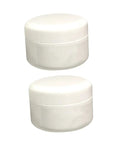 Two white containers of Two Piece Quick Drying Tile Repair Epoxy Kit 100g Ceramic Tile Paste With Dual Component Cure Agent For Porcelain Cracks