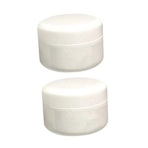 Two white containers of Two Piece Quick Drying Tile Repair Epoxy Kit 100g Ceramic Tile Paste With Dual Component Cure Agent For Porcelain Cracks