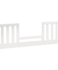 Solid Wood Toddler Bed Safety Guard Rail For Convertible Cribs To Toddler Bed Conversion in Warm White