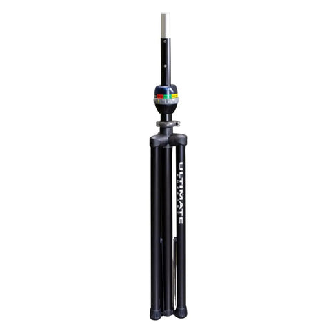 Heavy Duty Aluminum Tripod Speaker Stands Pair Delivers Rock Solid TeleLock Collar Build For Straight Up Easy Height Tweaking And Tough As Nails Road Ready Stability