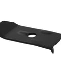 Set Of Twenty Black Iron Table Leveling Clips With Matching Screws Heavy Duty Furniture Stabilizers for wobbly tables, close-up view.