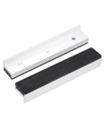 Aluminum Jaw With Rubber Pad For Woodworking And Workbench Vise Protection, Embedded Surface Mounted Jaws With Diamond Pattern Anti Slip Pad