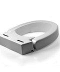 Hinged Elevated Toilet Seat White With Three Inch Lift Adds About Three To Four Inches Of Height For Easier Sit And Stand