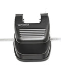 Black Two-Hole Paper Punch for 30 Sheets, 9/32 Inch Holes, shown from top view, ideal office tool with clean perforations.