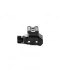Side view of SPR Precision MRO 1/3 Co Witness Black Optics Mount for AR Platforms, durable aluminum construction