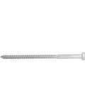 Pro Grade Self Tapping Wood Hex Lag Screws M8 X 150Mm, A2-70 Stainless Steel, Half Thread, Side View