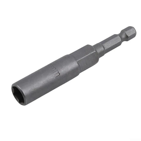 Heavy Duty 5 Piece Chrome Vanadium Steel Hex Socket Drill Adapters Set For Screwdrivers And Hand Drills, single adapter close-up view