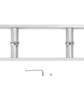 12 Inch Push Pull Door Handle Set For Glass And Wood Doors Double Sided H Shape Stainless Steel Bar With Sleek Chrome Mirror Finish Back To Back Pair For Double Doors Flat Rectangle Style Fit 0.47 Inch Door Thickness, chrome handle set with hex key