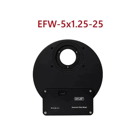 Electric Filter Wheel For Telescopes With Smooth Rotation And Minimal Light Leakage, Model 5X1.25-25, Pro Grade Design