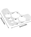 Clear acrylic circle template 9x9 cm for leatherworking, 2 Pack Acrylic Circle Template For Leatherworking, Round Corner Ruler And Template Set, Easy Peasy Stitching Guide, Precise Radius Gauge For Leather Craft, DIY Leather Tool TX070.