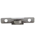 Front view of 12 Pack Sliding Door Window Pulley Wheel 43x7mm Silver Universal Metal Roller made of cold rolled steel with nickel plating.