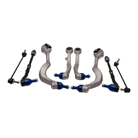 BMW 5 Series Front Suspension Wishbone Track Control Arms and Drop Links Kit 8 Piece Set OEM Grade Replacement Lower Control Arms and Bushing Kit for E60 E61