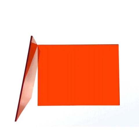 Boss Level Laser Safety Window For Fiber Laser Gear With OD Five Shield Blocking 200 To 540 Nm Yielding Damn Nice Visibility For Serious Engraving Jobs Everyday, bright orange laser safety panel.